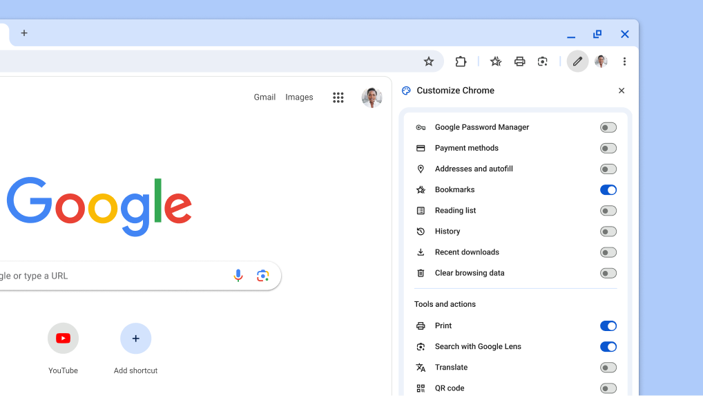 A new way to customize your toolbar